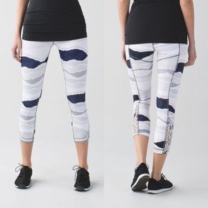 Lululemon True Self Crop Bleacher Stripe Leggings
